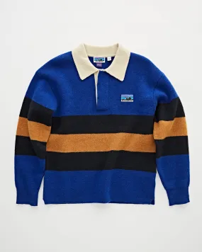 50th Anniversary Recycled Wool-Blend Rugby Sweater Coban Blue