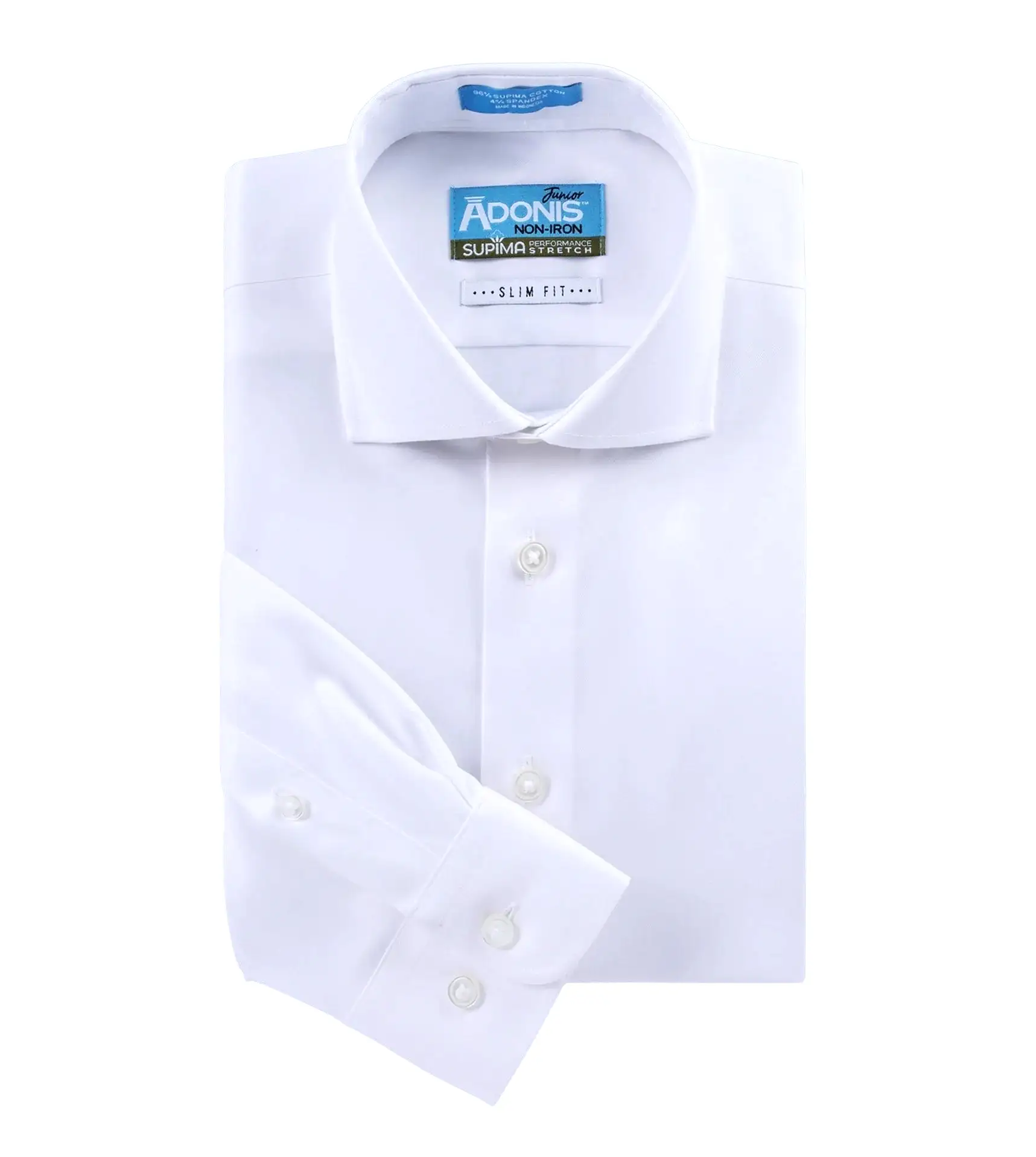 Adonis Boys Cotton Non-Iron Slim Fit Supima Twill Dress Shirt_BCSB39