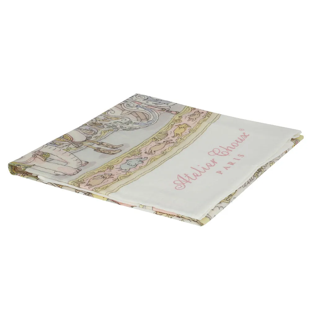 Atelier Choux Paris Swaddle Carousel Pink