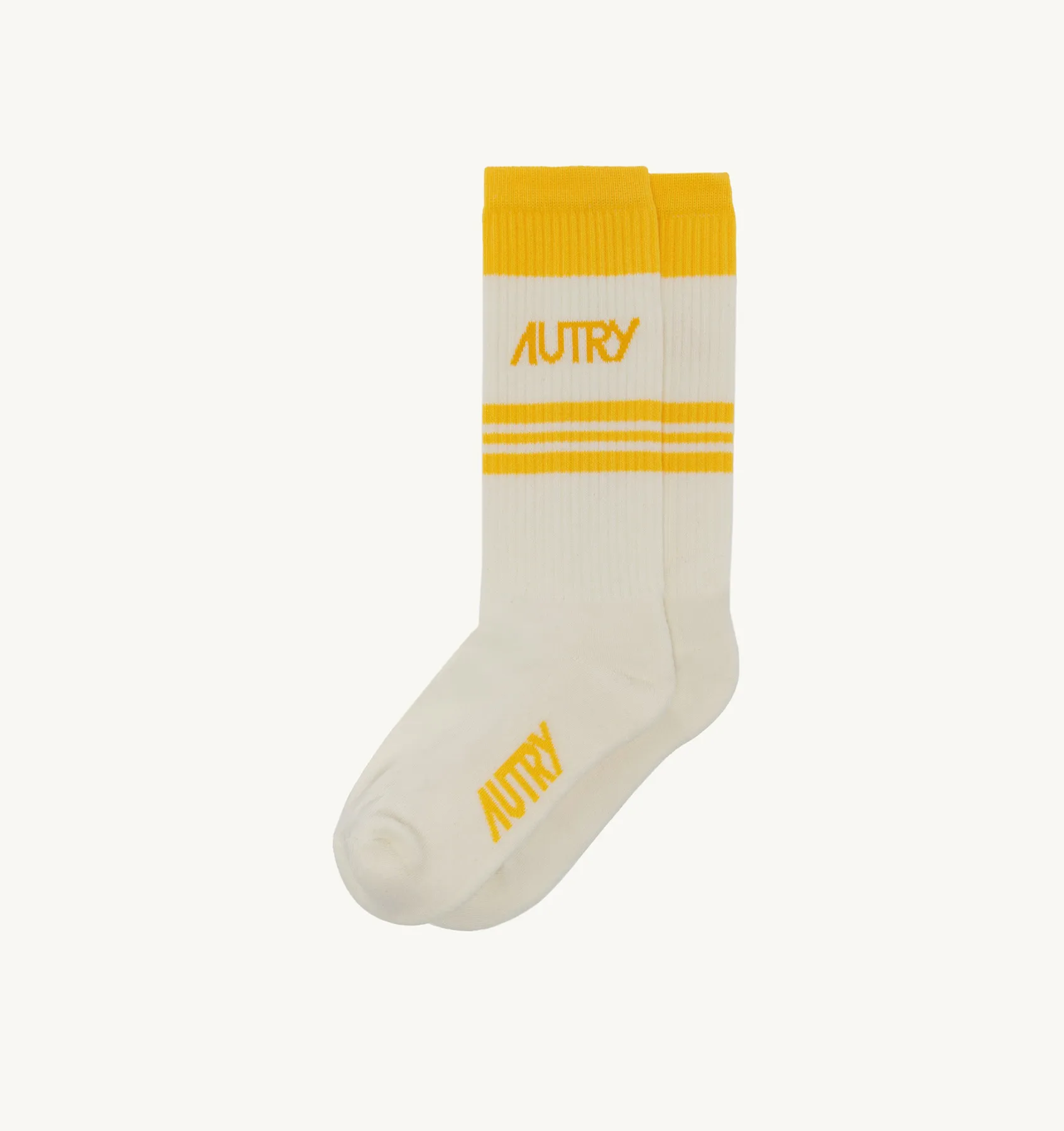 AUTRY APPAREL WOMAN  SOCKS IN YELLOW COTTON TERRY