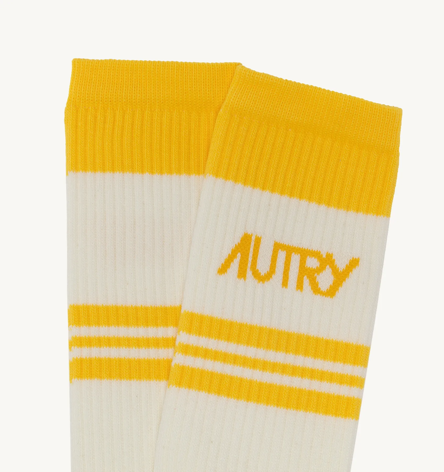 AUTRY APPAREL WOMAN  SOCKS IN YELLOW COTTON TERRY