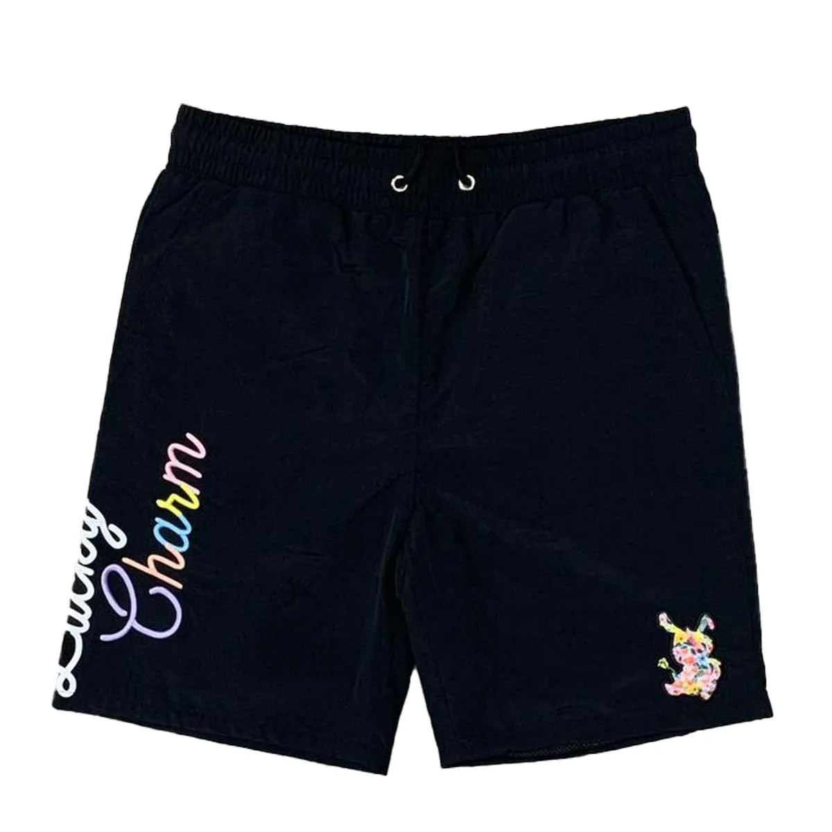 BKYS Mens Blossom Lucky Shorts S733-BLACK Black