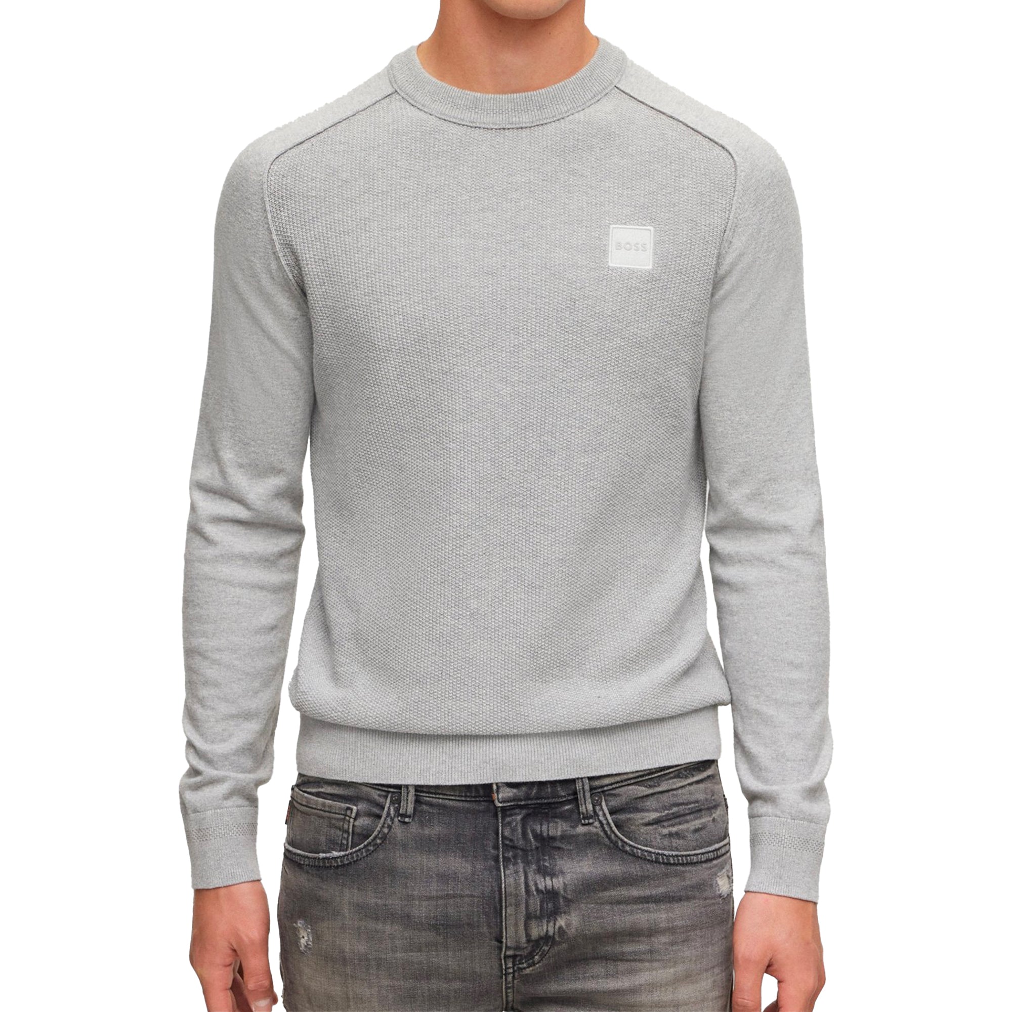 Boss Kesom Waffle Knit - Grey