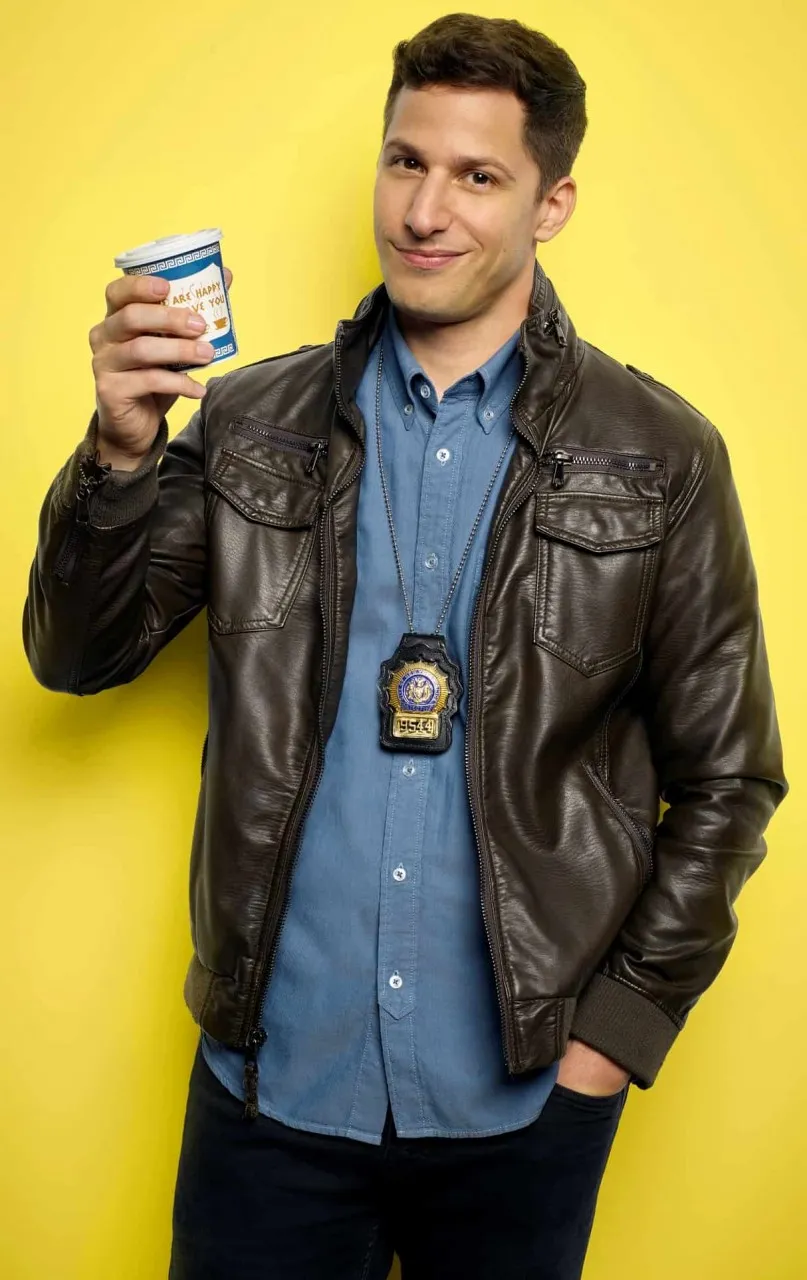 Brooklyn Nine Nine Jake Peralta Leather Jacket - Andy Samberg Jacket