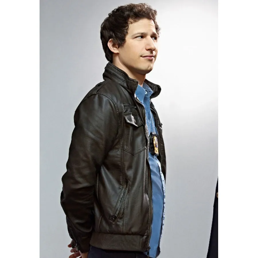 Brooklyn Nine Nine Jake Peralta Leather Jacket - Andy Samberg Jacket