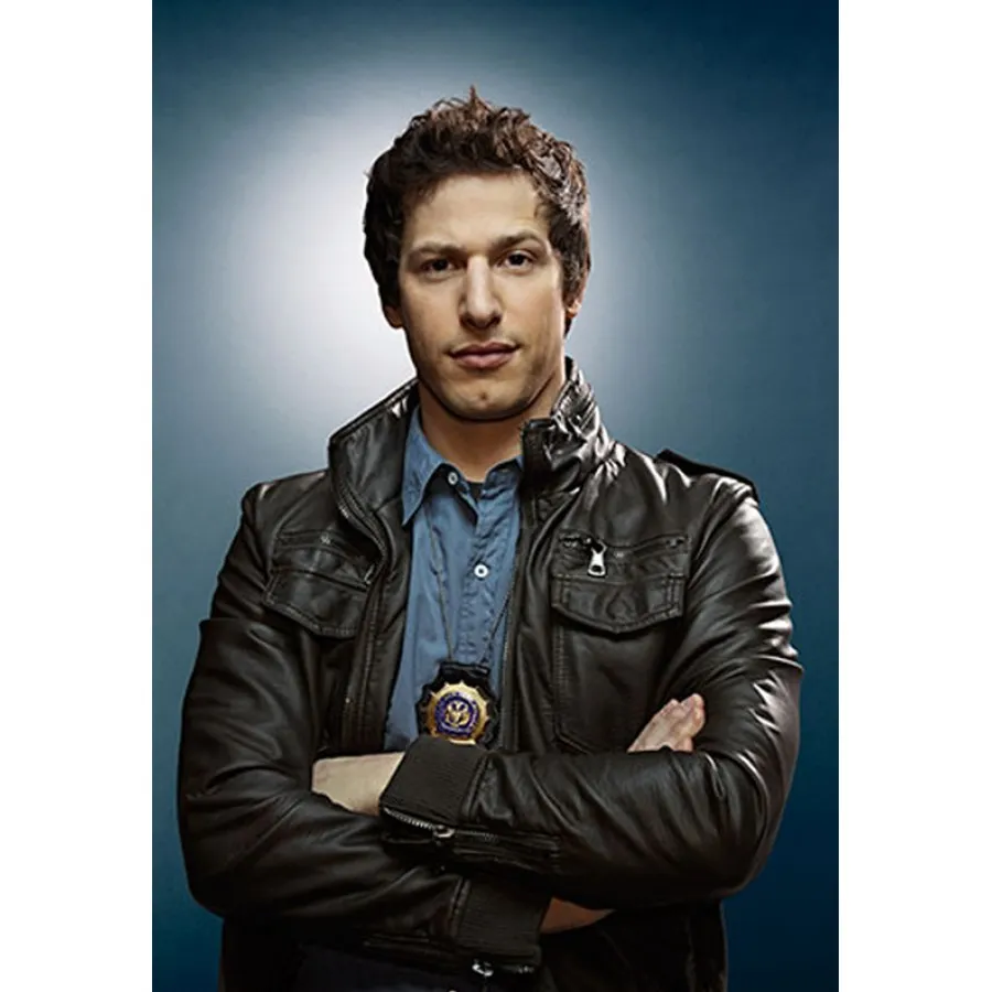 Brooklyn Nine Nine Jake Peralta Leather Jacket - Andy Samberg Jacket