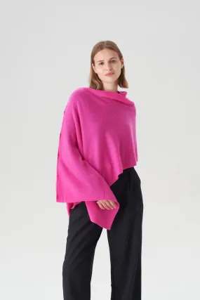 Cashmere Topper in Glow Pink