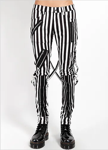 CLASSIC STRAP PANT MED STRIPE