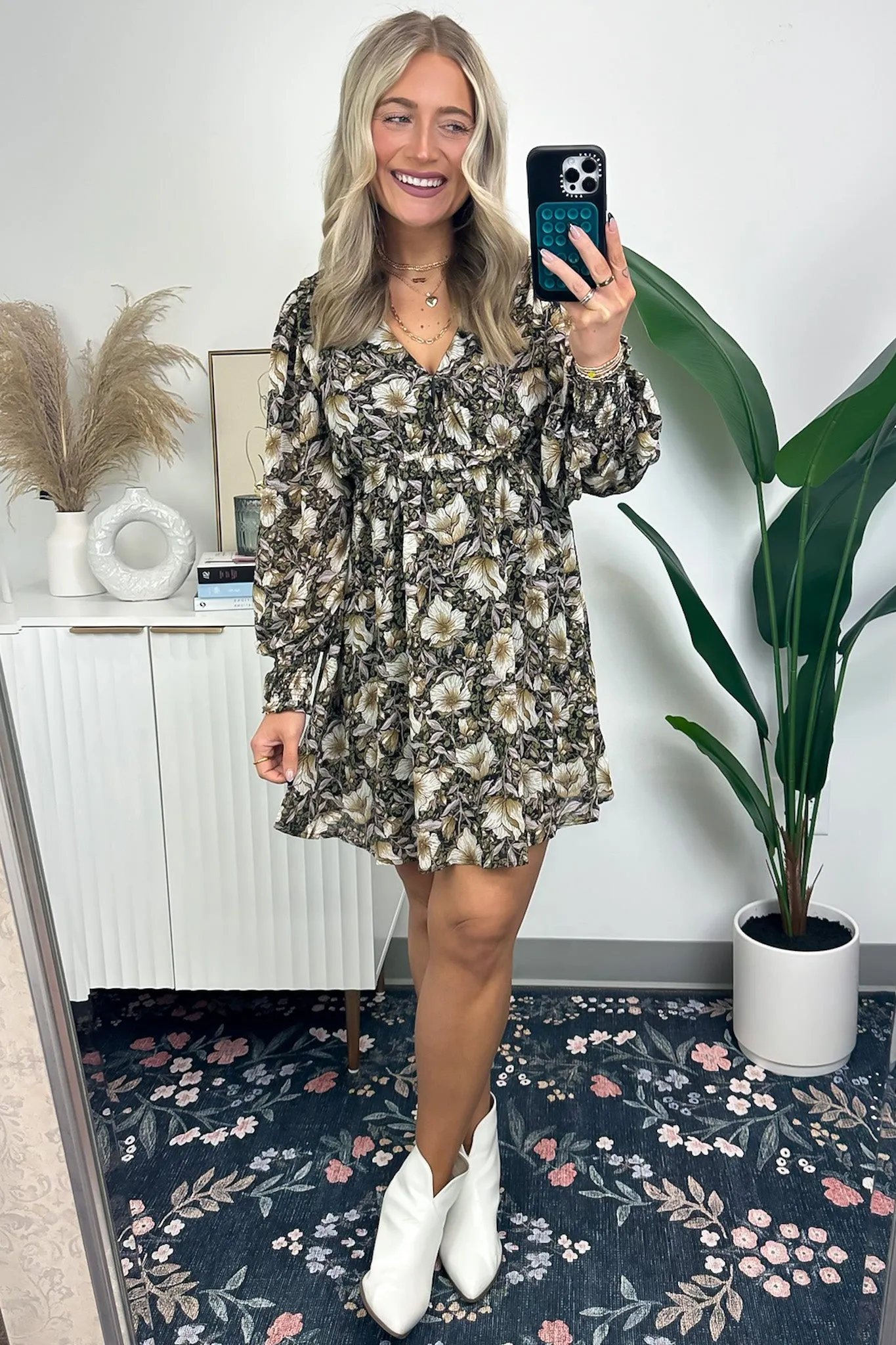 Dose of Charm V-Neck Floral Dress - FINAL SALE