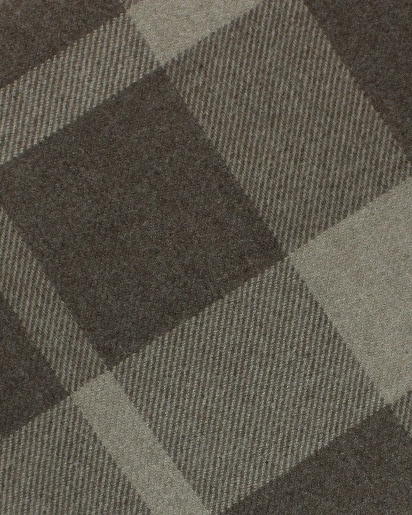 Ermenegildo Zegna Cashmere Wool Throw Blanket Gray Ceylon Green Plaid