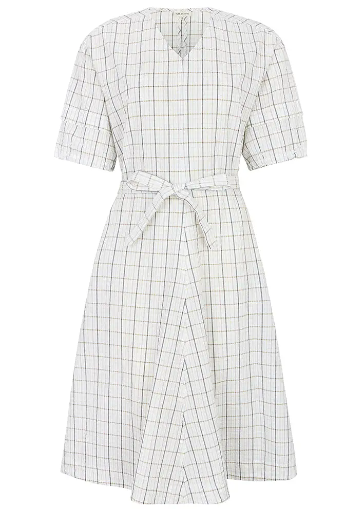 Esmé Studios Betty 2/4 Midi Dress - Kjole - Snow White Checks