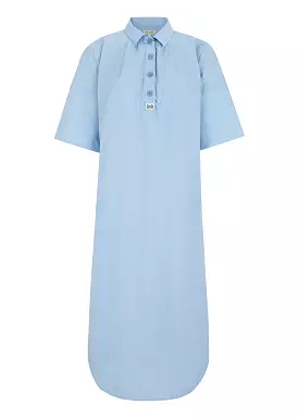 Esmé Studios Christel 2/4 Midi Dress - Kjole - Blue Fog