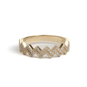 ICEBOX Diamond Zigzag Ring - FINAL SALE