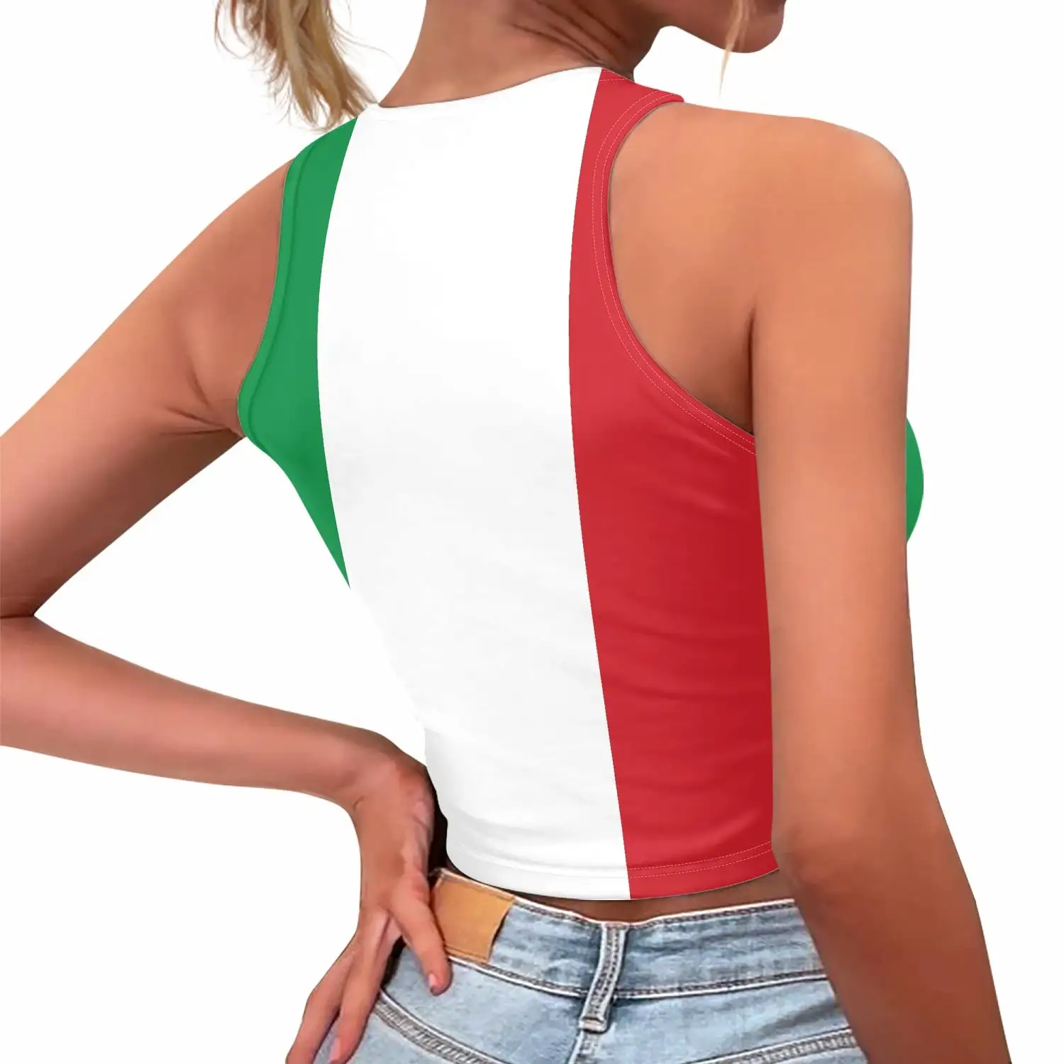 Italy Flag Crop Top