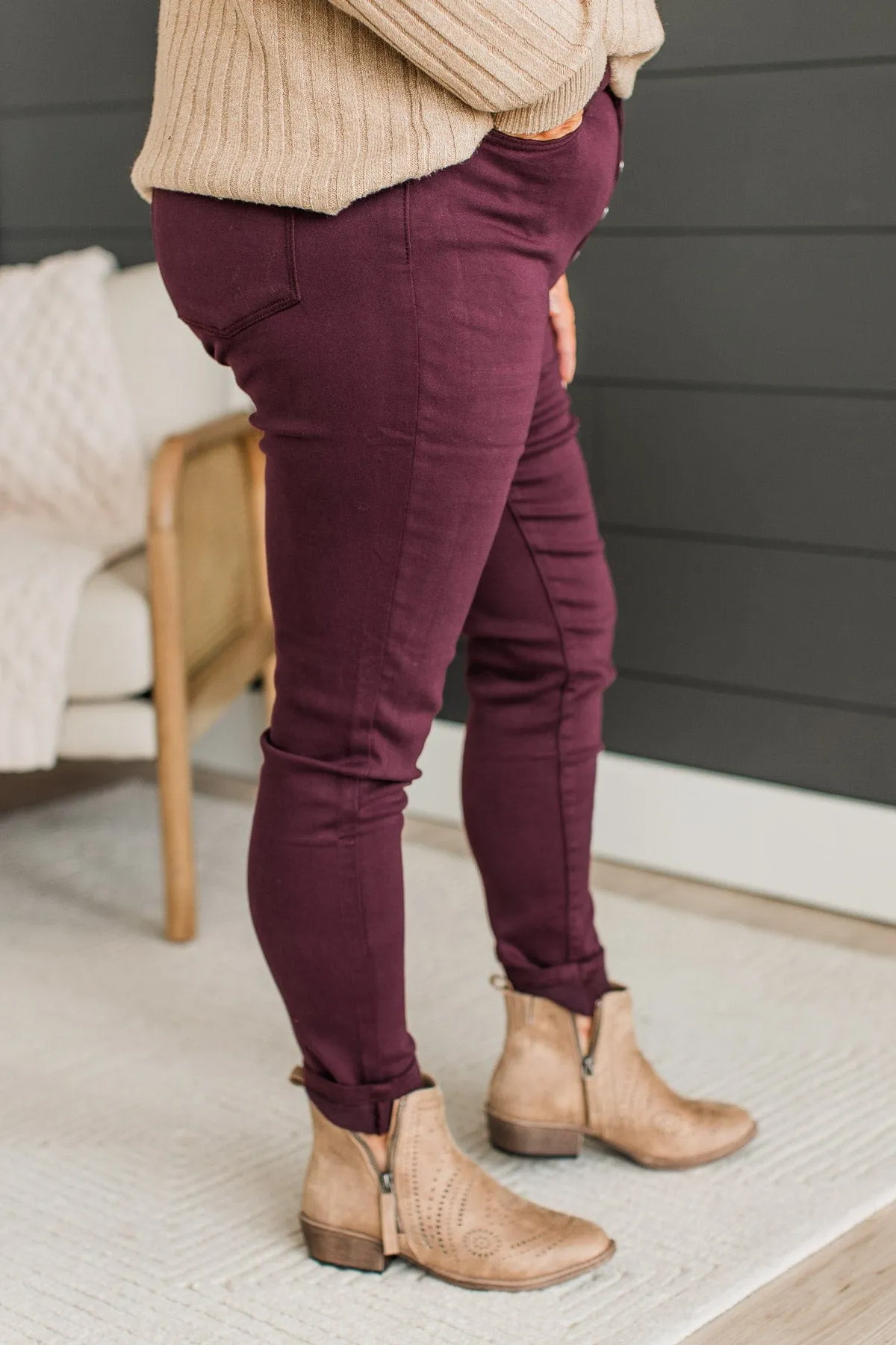 KanCan High Rise Jeans- Plum Lydia Wash