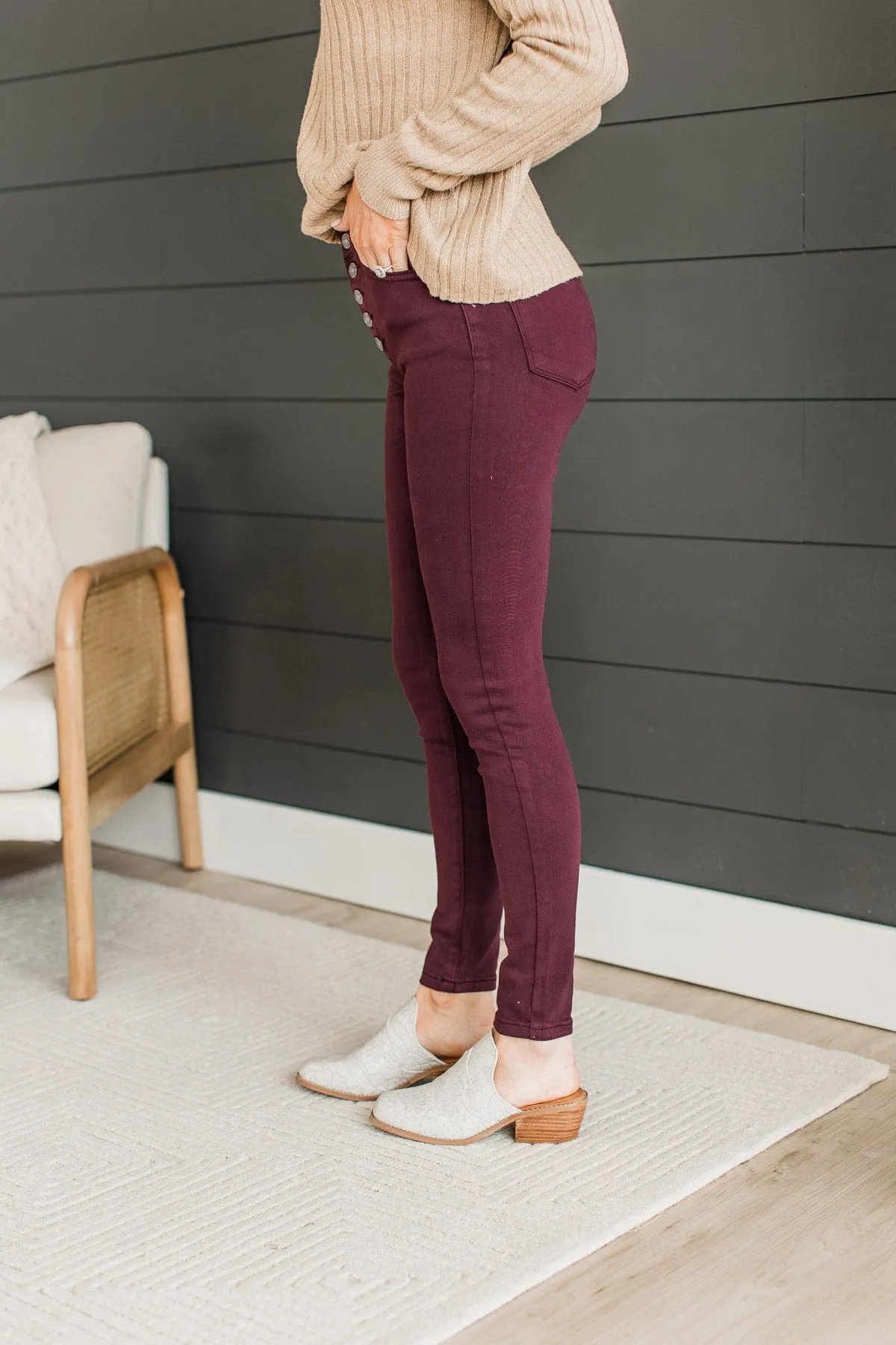 KanCan High Rise Jeans- Plum Lydia Wash