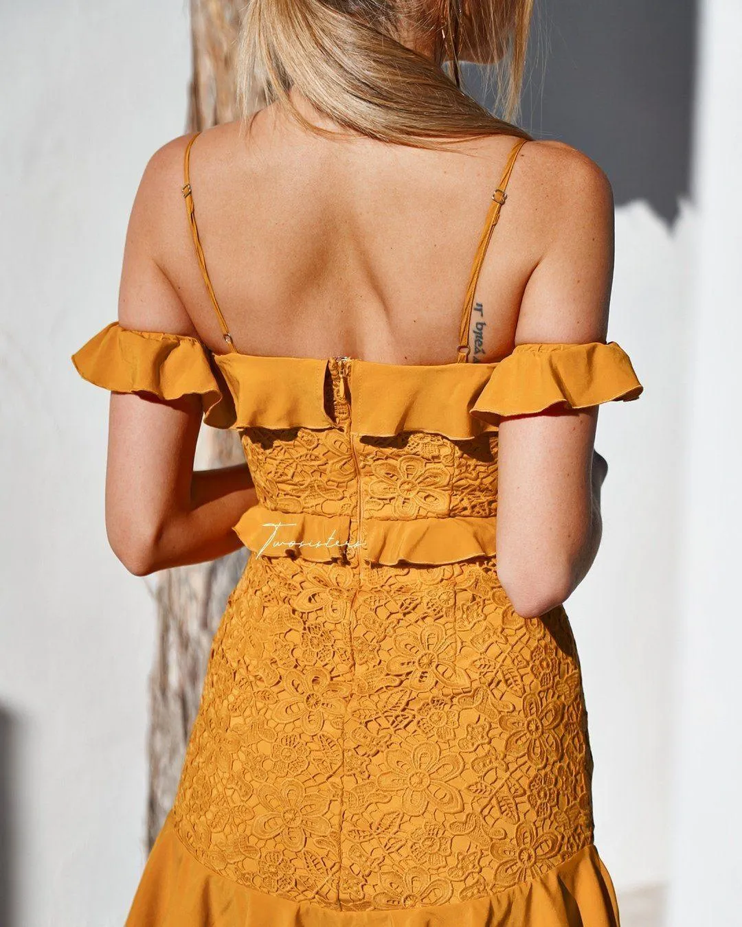 Lizzie Dress - Mustard (Final Sale)