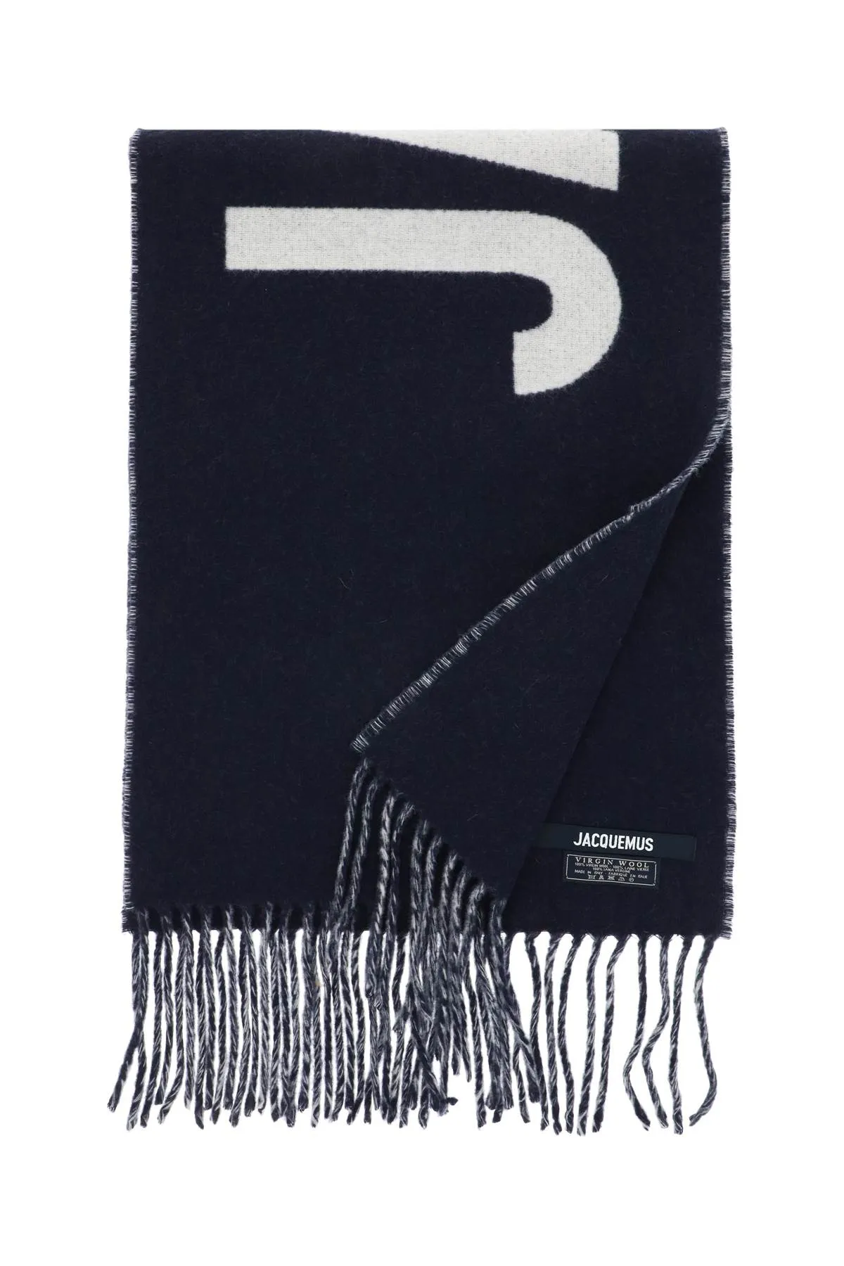 Logo Wool Scarf