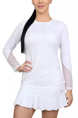 Long Sleeve - White Racquet - Sale