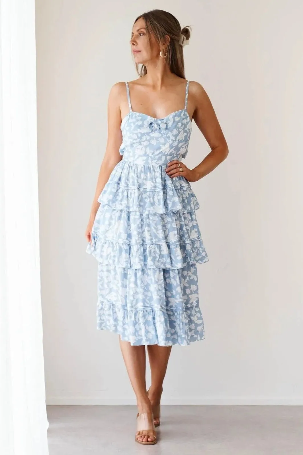 Martha Dress - Blue Floral