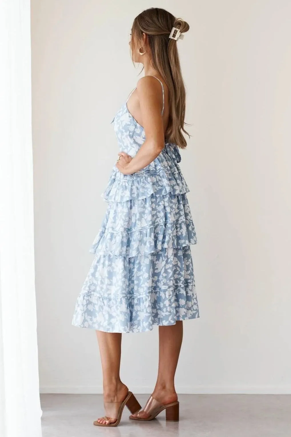 Martha Dress - Blue Floral