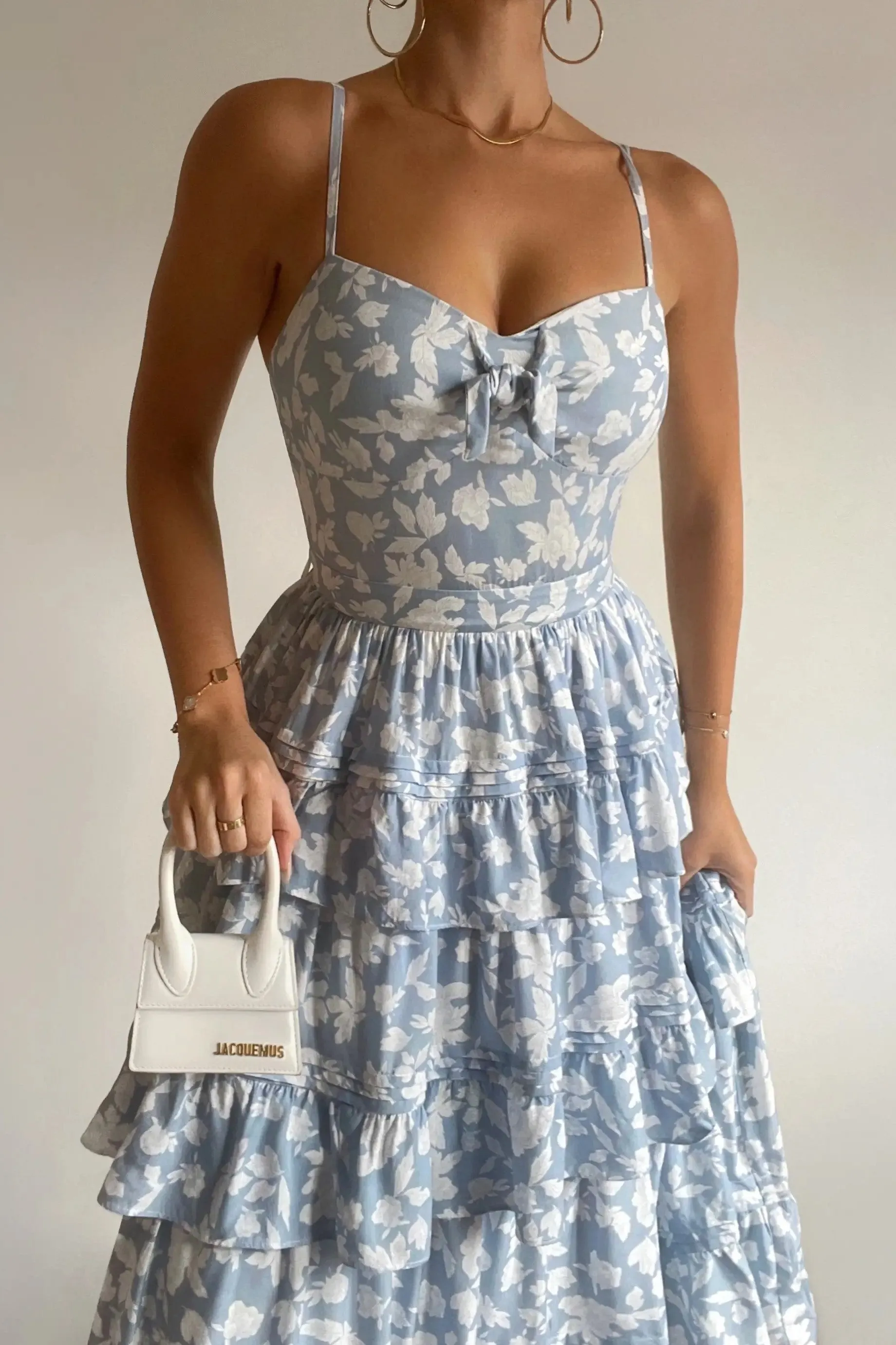 Martha Dress - Blue Floral