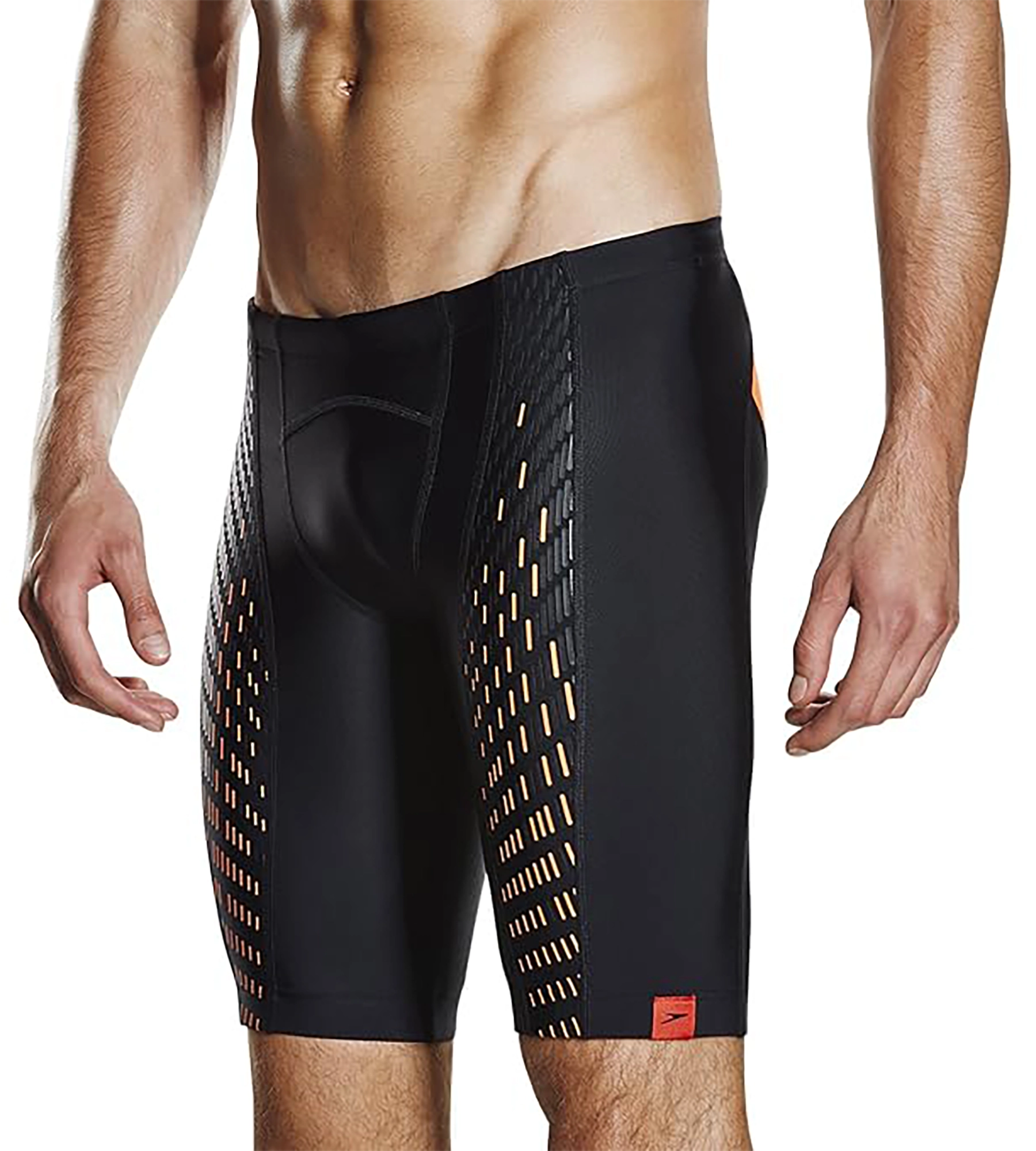 Men's Powermesh Pro Jammer - Black & Fluo Orange