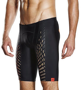 Men's Powermesh Pro Jammer - Black & Fluo Orange