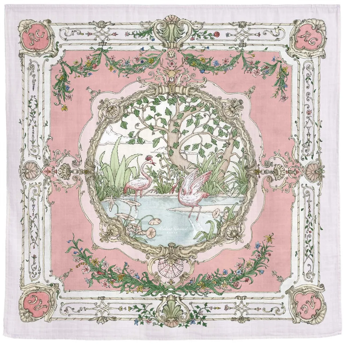 Mussola Atelier Choux Tapestry-Pink on Pink