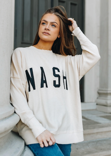 NASH Waffle Knit Sweatshirt