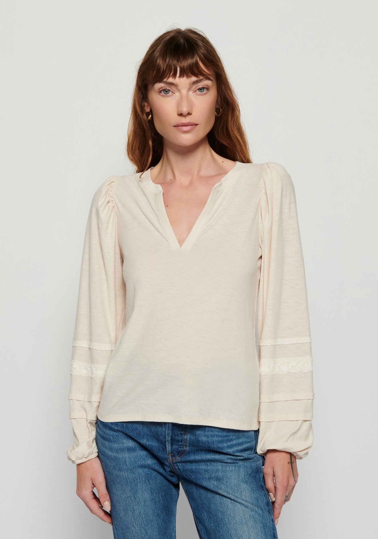 Nation LTD - Arden Long Sleeve - Parchment