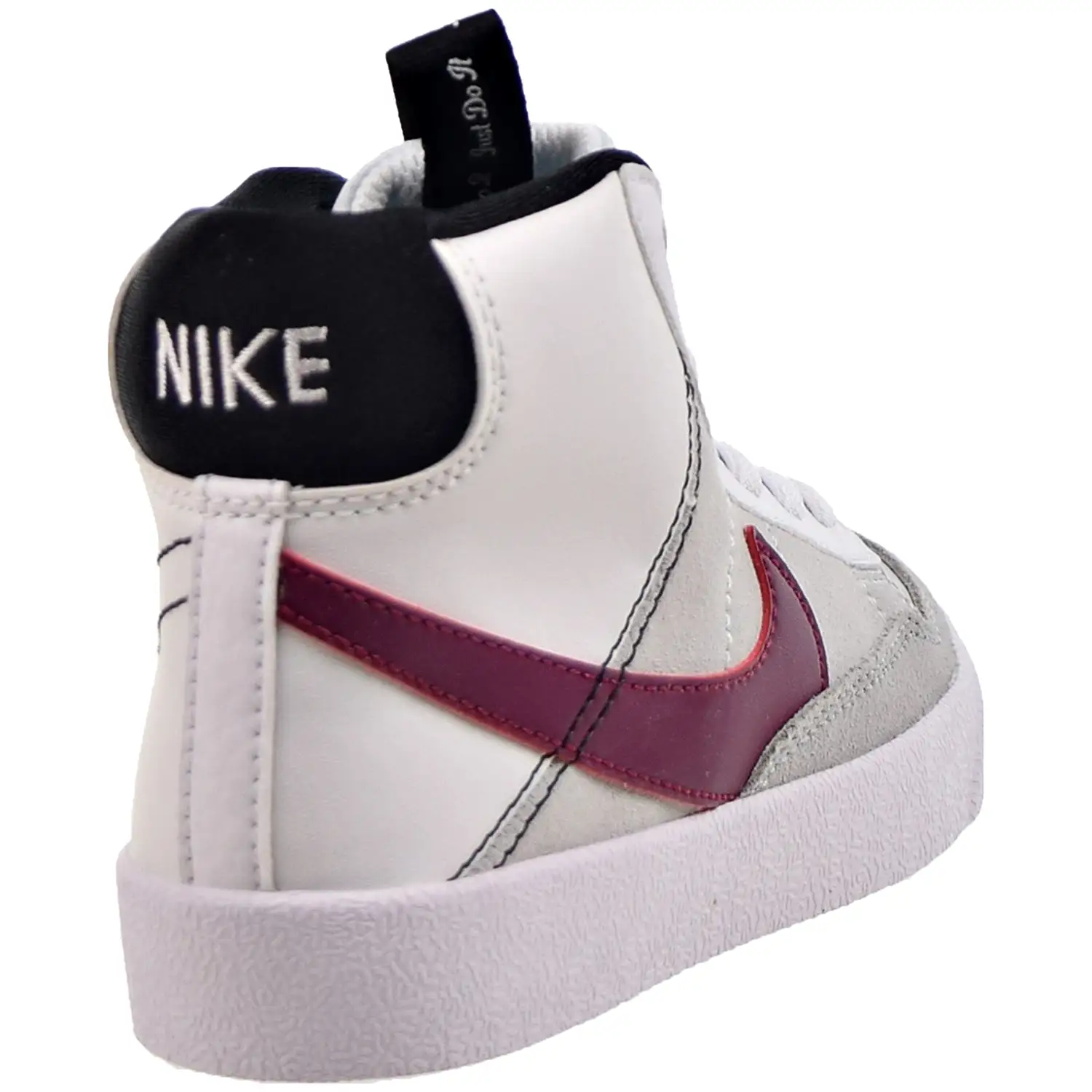 Nike Blazer Mid '77 SE (PS) Little Kids' Shoes White-Rush Maroon