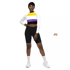 Non-binary Long Sleeve Crop Top