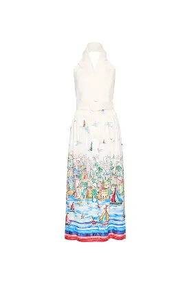 Rebecca Vallance Sailing Capri Halter Midi