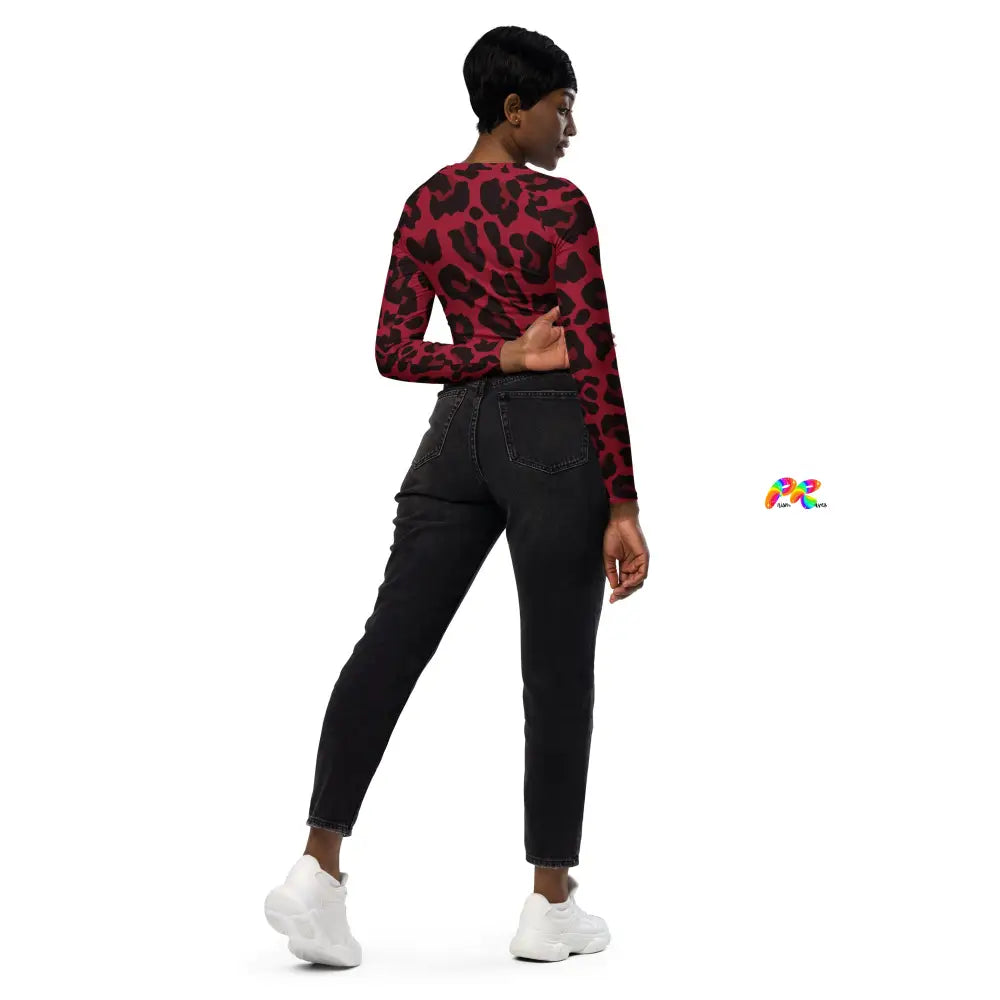 Red Leopard Crop Top