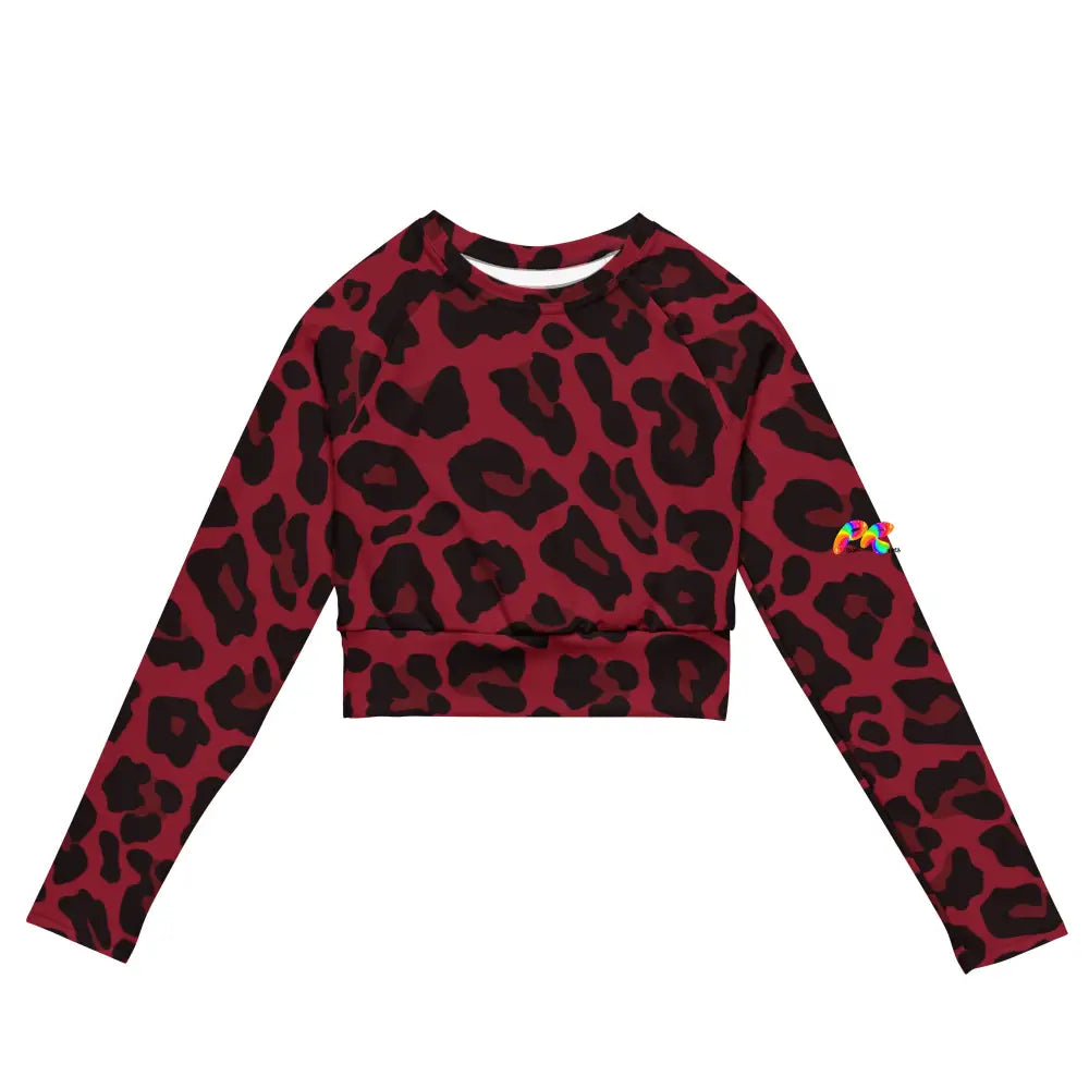 Red Leopard Crop Top