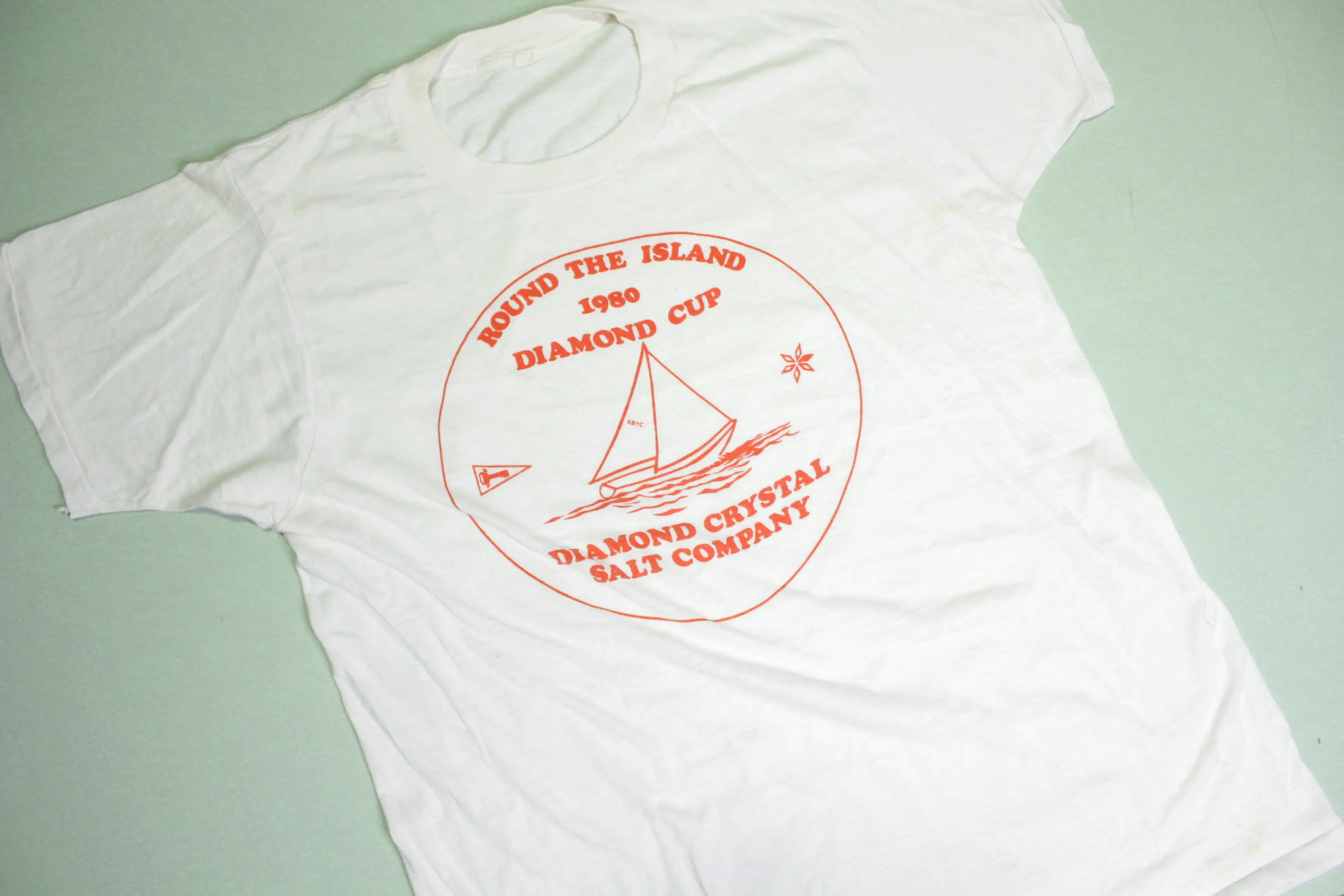 Round The Island Diamond Cup 1980 Vintage Boating Race 80's T-Shirt