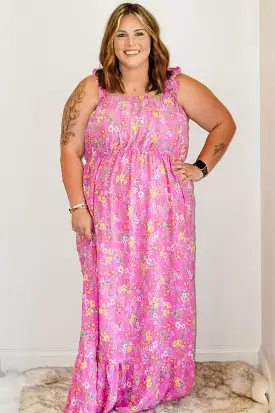 Sasha Lush Floral Bubble Maxi Dress