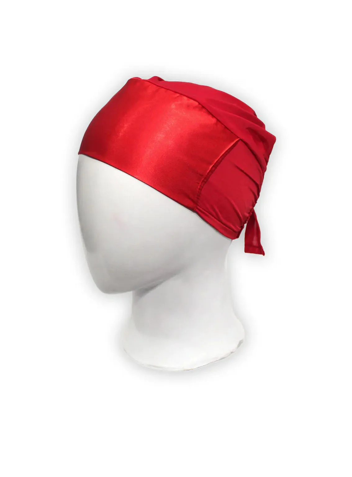 Satin Hijab Cap By Hijab ul Hareem Red - HH24HC 02