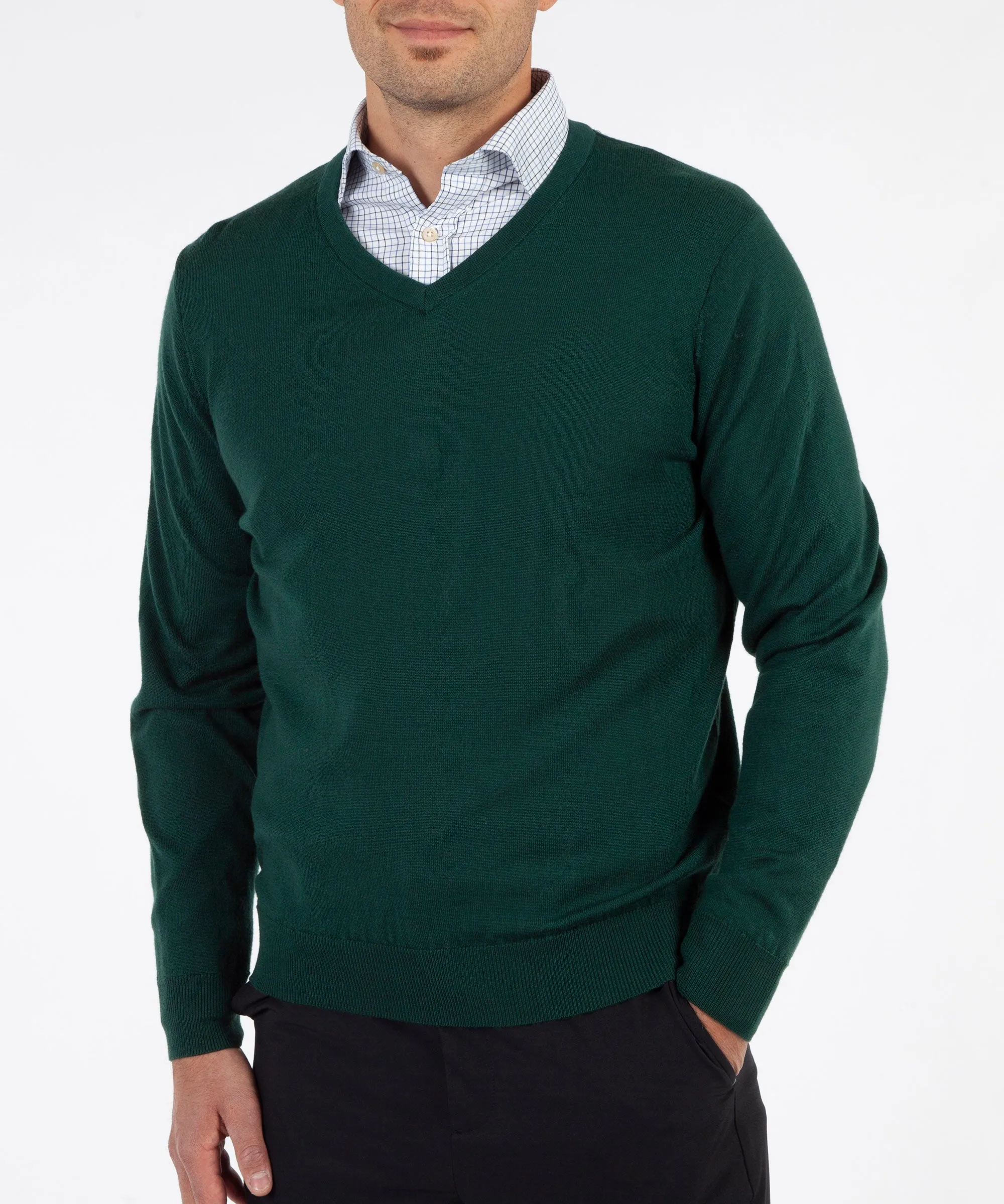 Signature 100% Merino Wool V-Neck Sweater