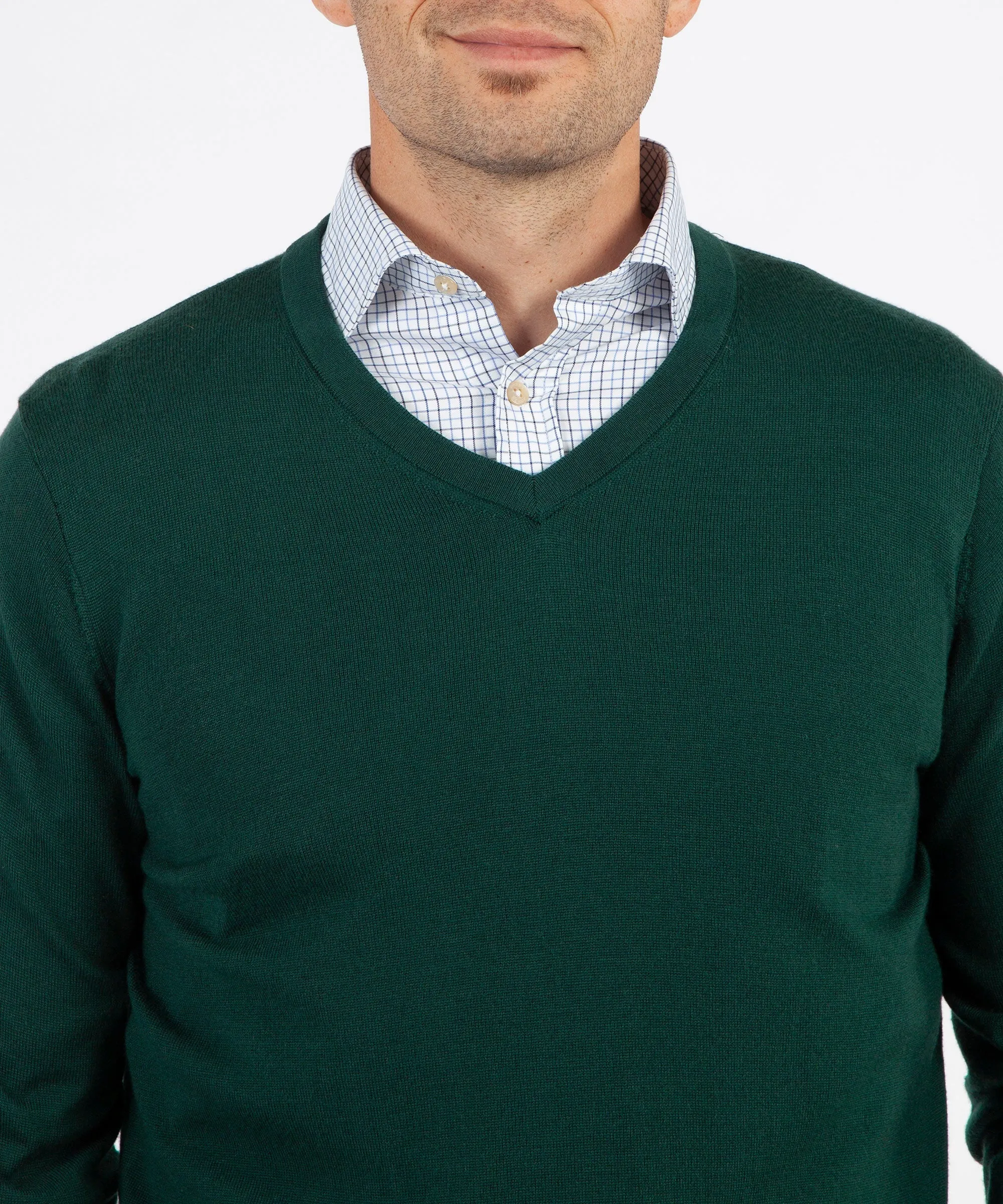 Signature 100% Merino Wool V-Neck Sweater