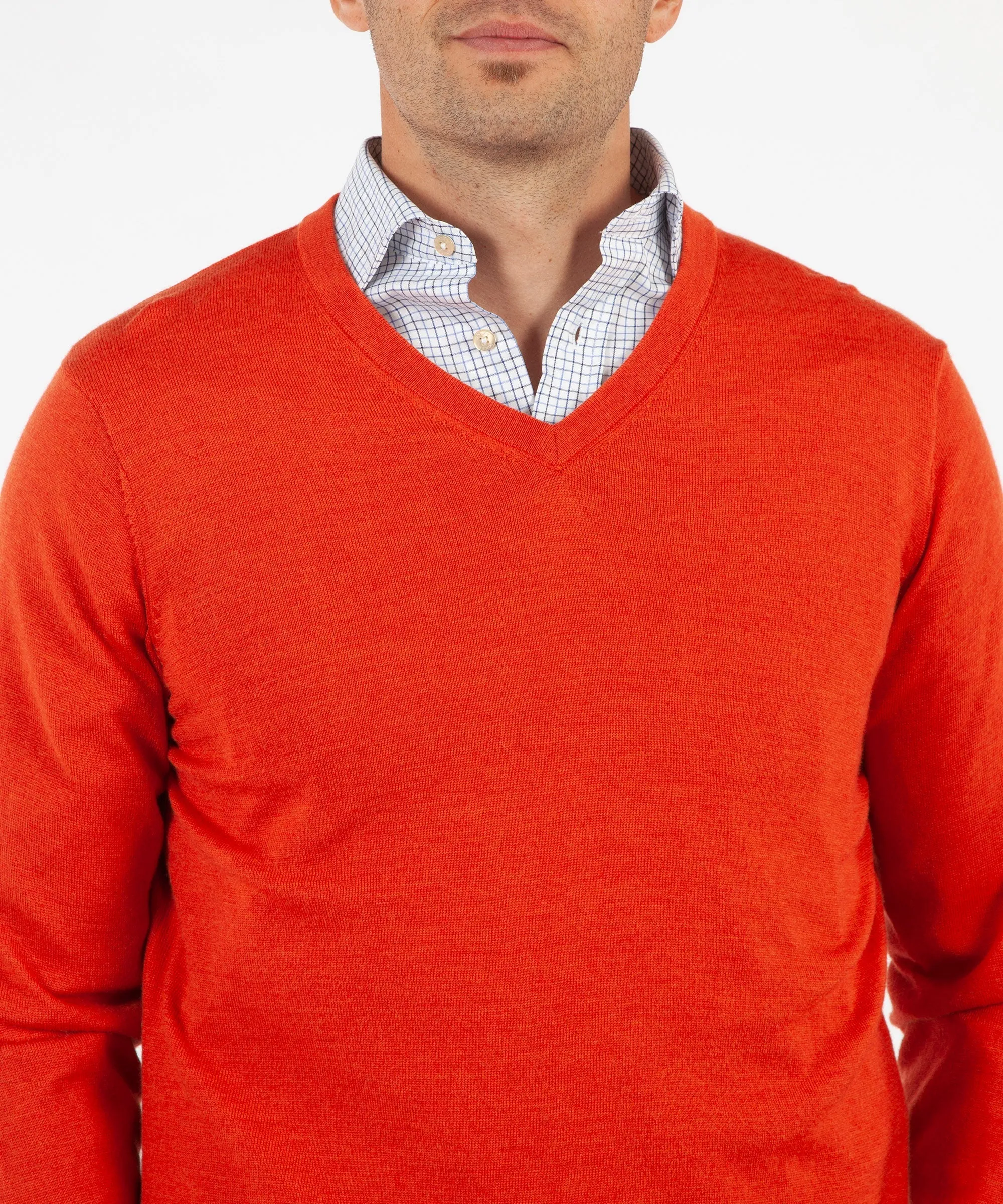 Signature 100% Merino Wool V-Neck Sweater