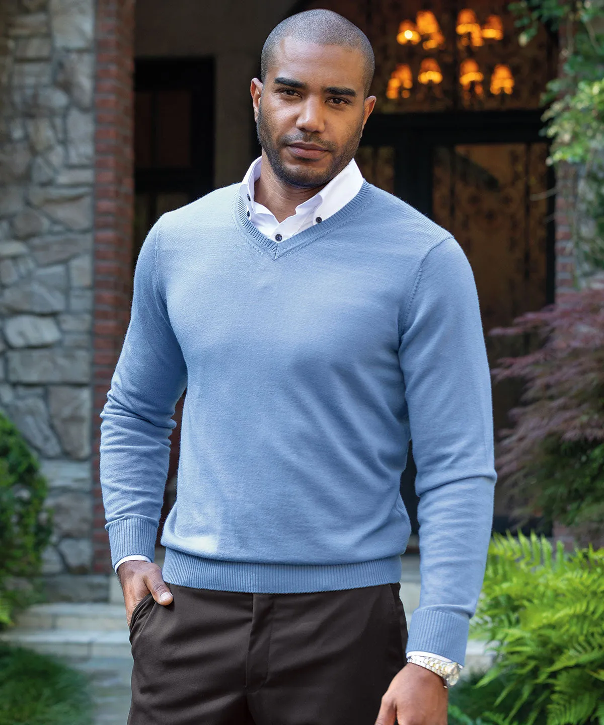 Signature 100% Merino Wool V-Neck Sweater