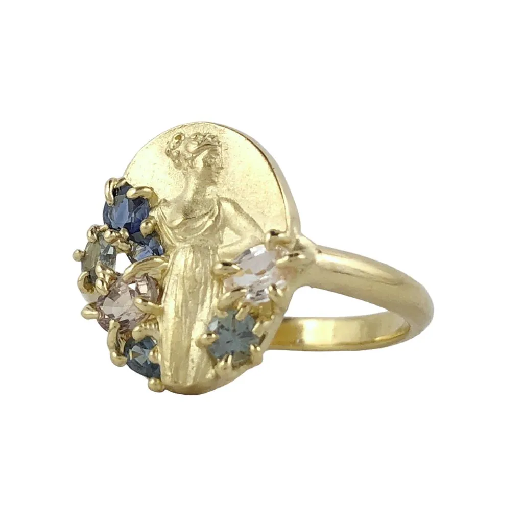 Silhouetted Woman Ring - Atelier Narce