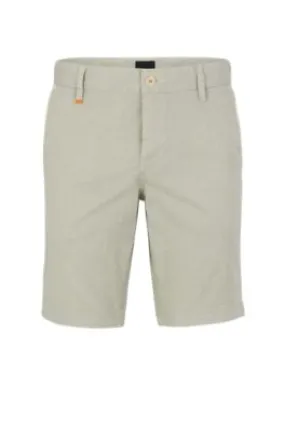 Slim-fit shorts in printed stretch-cotton twill