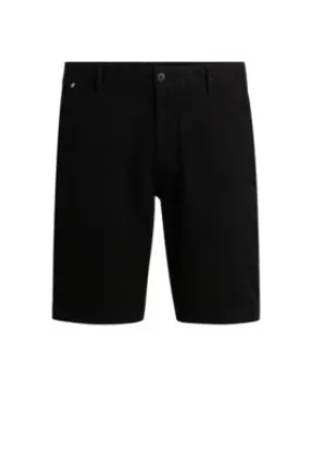 Slim-fit shorts in stretch-cotton twill