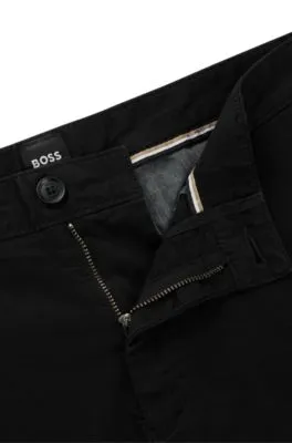 Slim-fit shorts in stretch-cotton twill