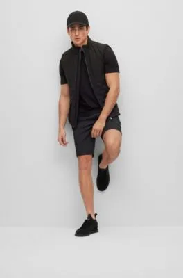 Slim-fit shorts in water-repellent twill