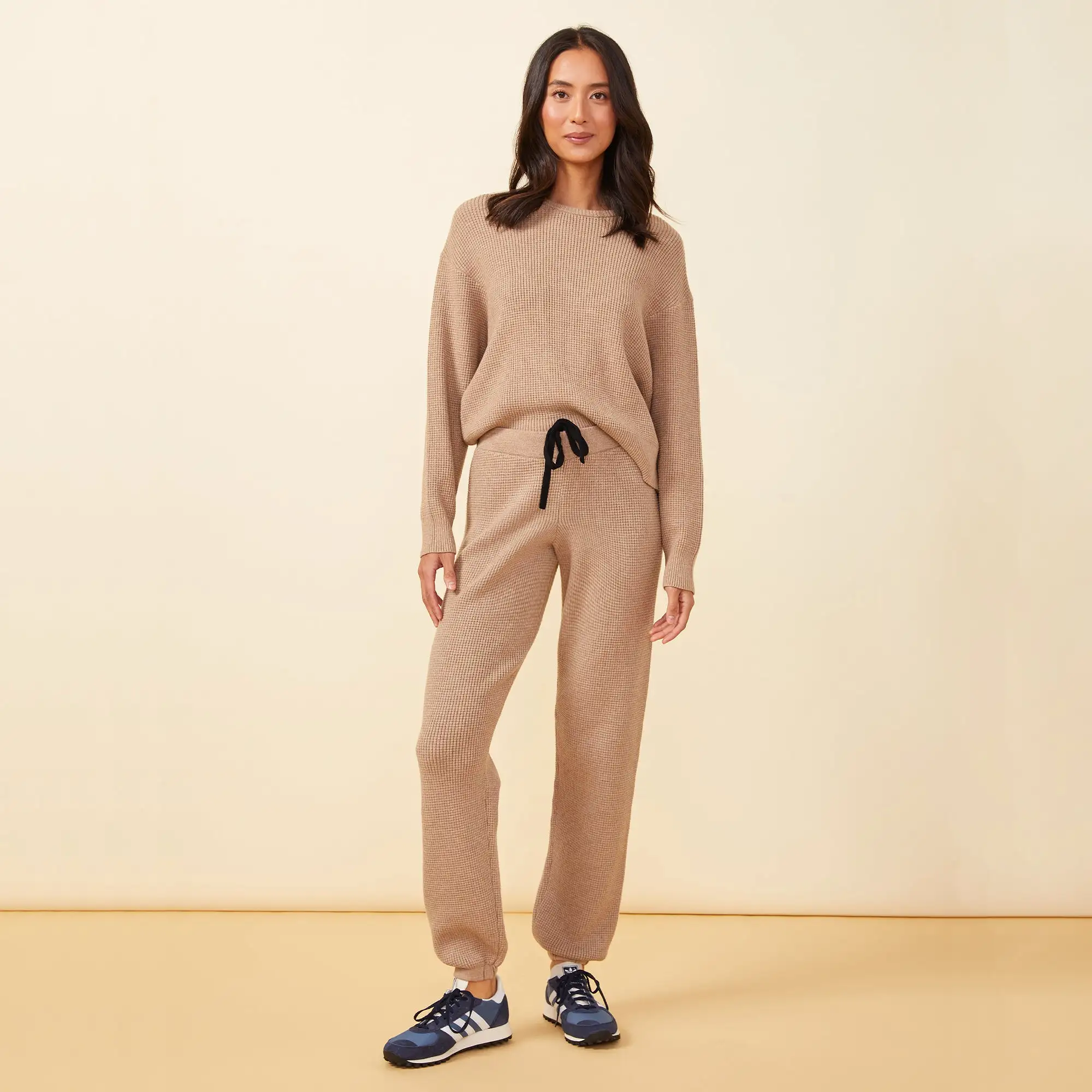 Soft Knit Waffle Oversized Sweats