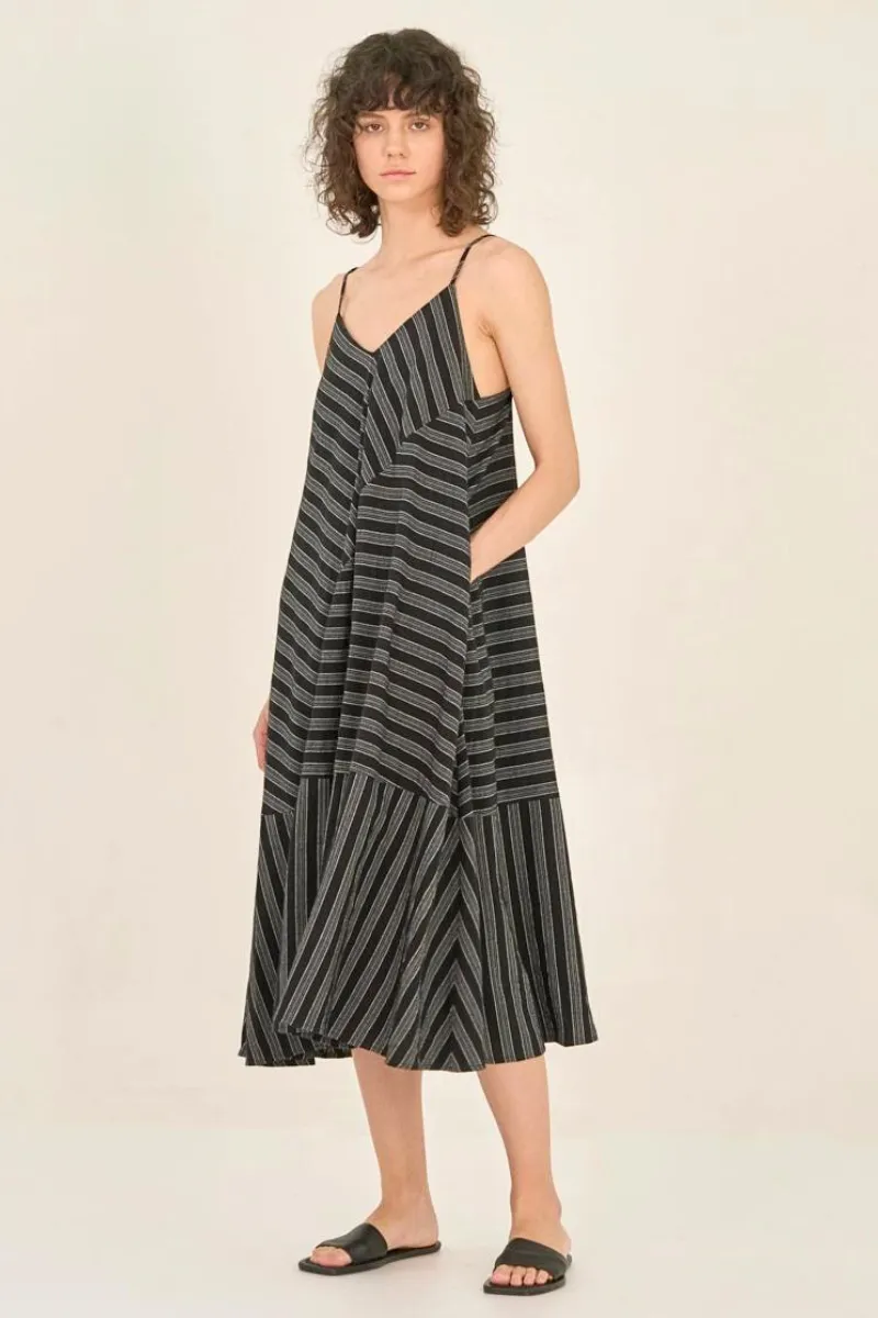 Stripe Midi Dress